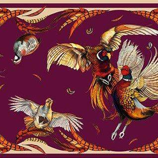 Clare Haggas Classic Best in Show Silk Scarf - Mulberry - Hound & Hare