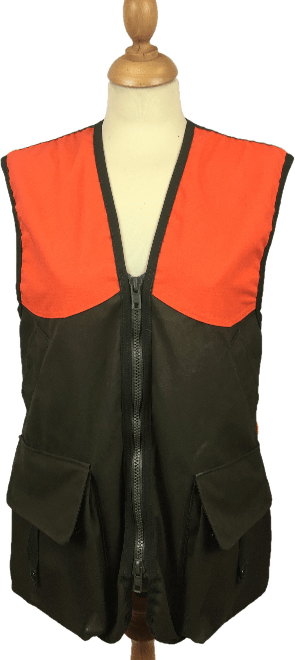 The Albany Upland Vest by Hound & Hare - Green and Orange - Hound & Hare
