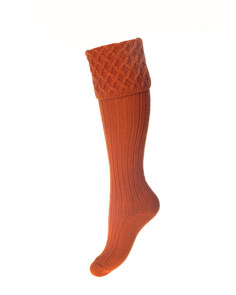 Lady Rannoch Shooting Socks with Garter Ties - Hound & Hare
