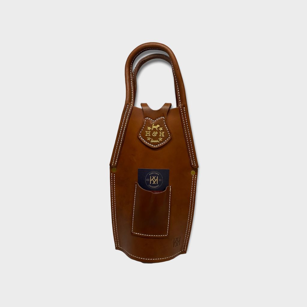 Hound & Hare Single Barrel Bottle Tote - Harness Leather - Hound & Hare
