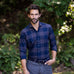 The Navy Kenesaw Flannel Casual Shirt by Ledbury - Hound & Hare